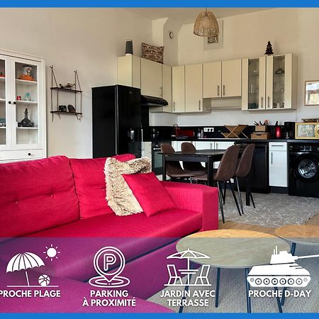 Les Douves Duplex 5 Personnes Lumineux Avec Jardin Et Terrasse Amenagee , Vue Sur Chateau A 5Mn De La Mer, Proche Omaha Beach Et Bayeux Commes Εξωτερικό φωτογραφία