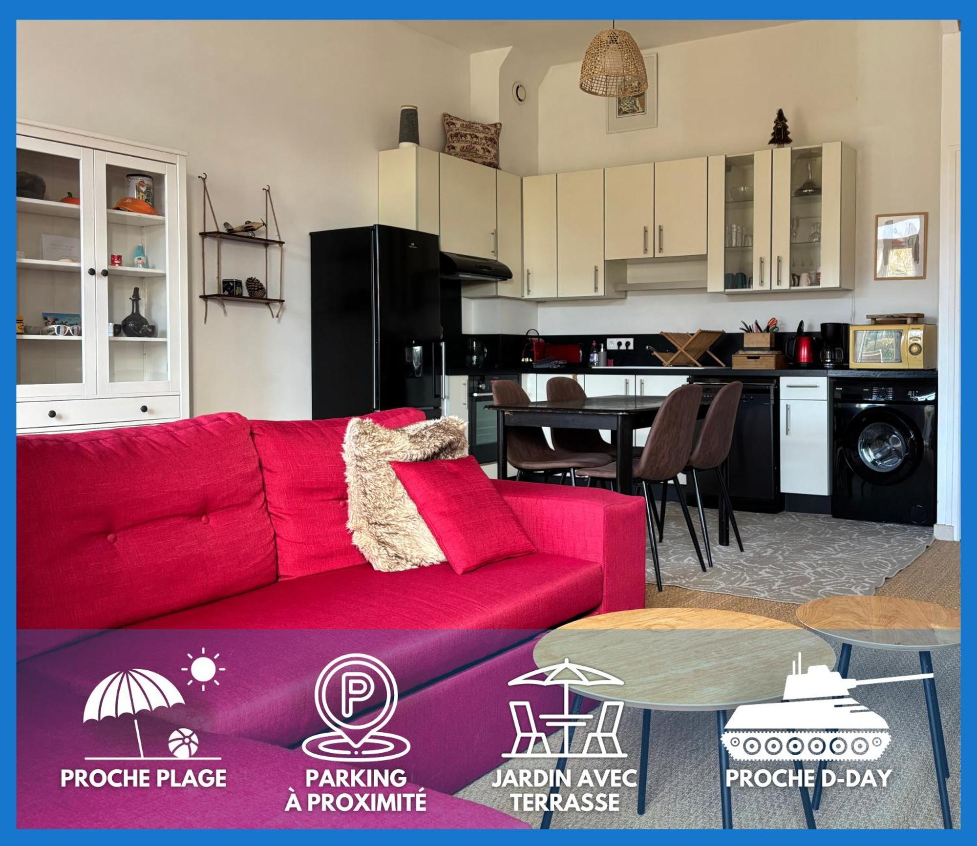 Les Douves Duplex 5 Personnes Lumineux Avec Jardin Et Terrasse Amenagee , Vue Sur Chateau A 5Mn De La Mer, Proche Omaha Beach Et Bayeux Commes Εξωτερικό φωτογραφία